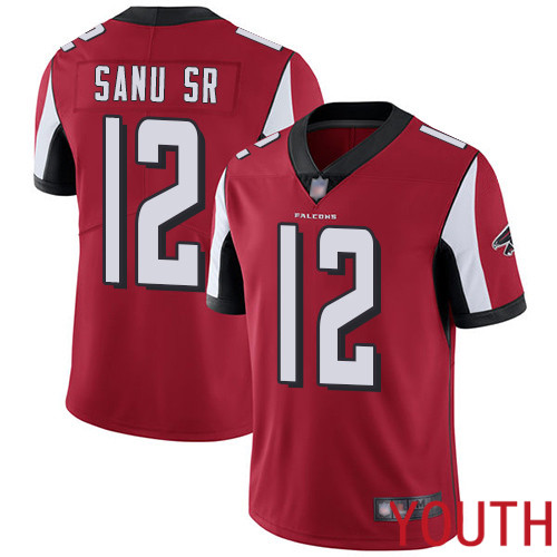 Atlanta Falcons Limited Red Youth Mohamed Sanu Home Jersey NFL Football #12 Vapor Untouchable->youth nfl jersey->Youth Jersey
